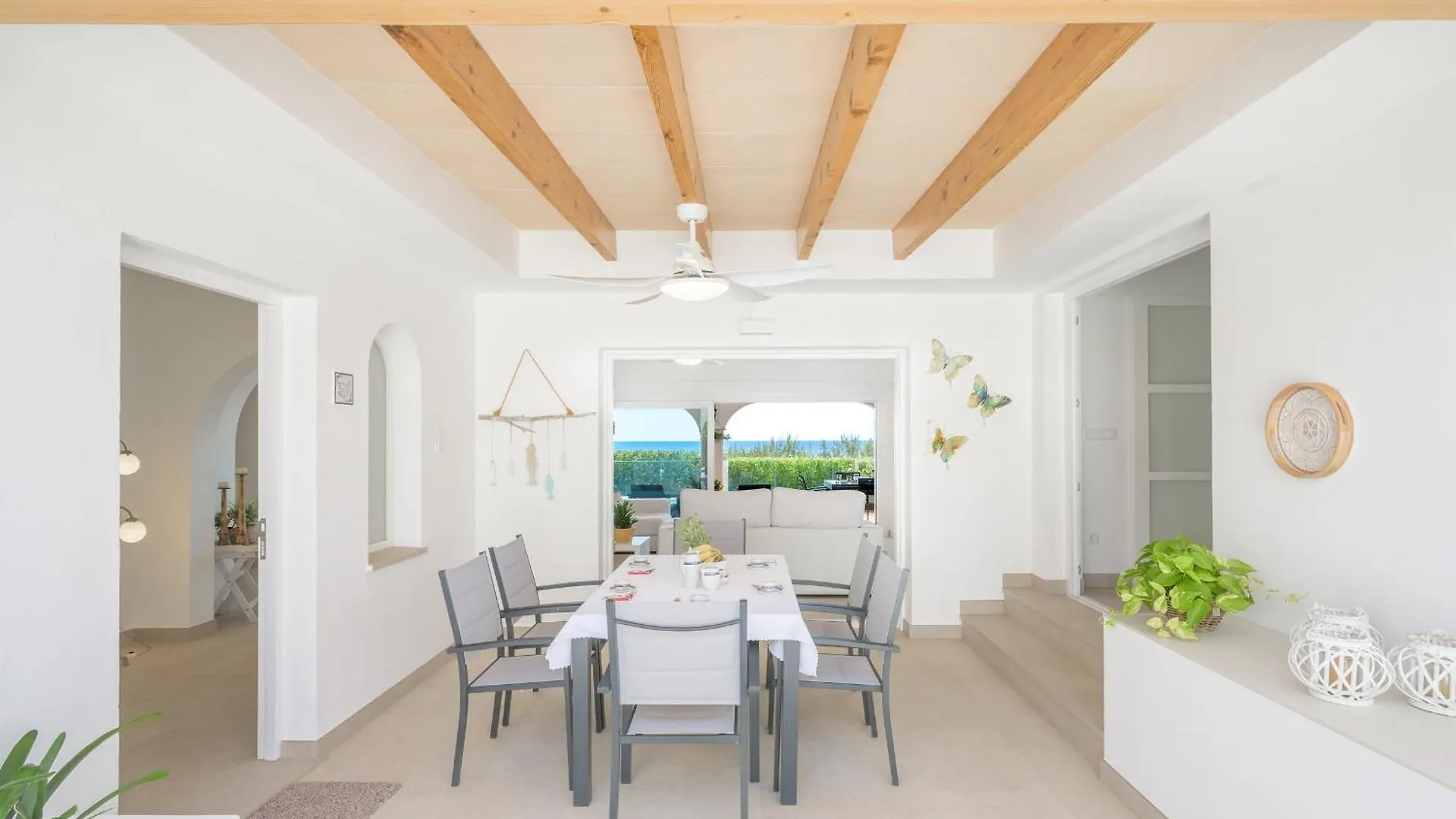 Апартаменты Villa Ponti A5 Vacaciones En Primera Linea De Mar En Menorca Санто Томас