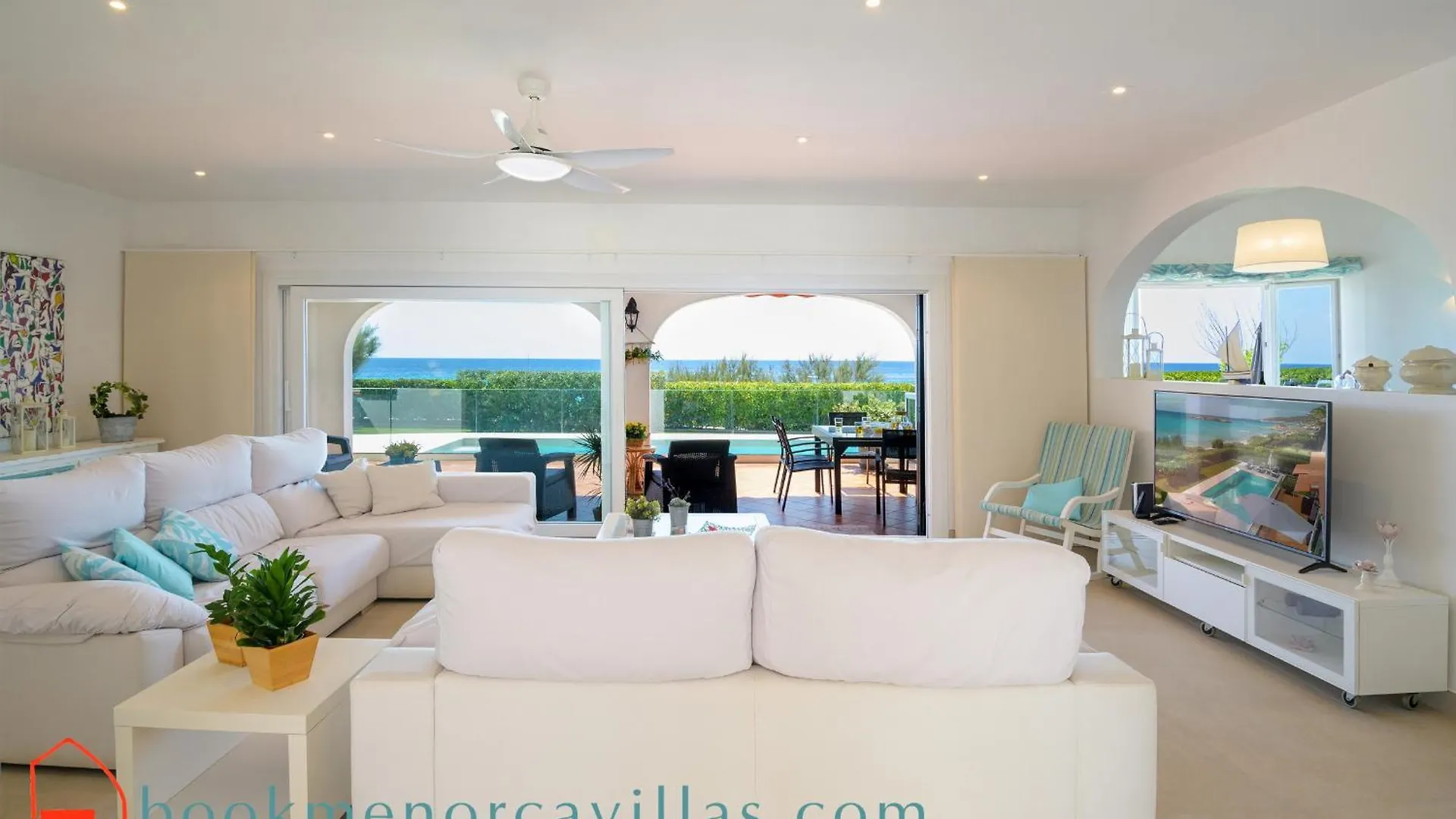 Villa Ponti A5 Vacaciones En Primera Linea De Mar En Menorca Санто Томас
